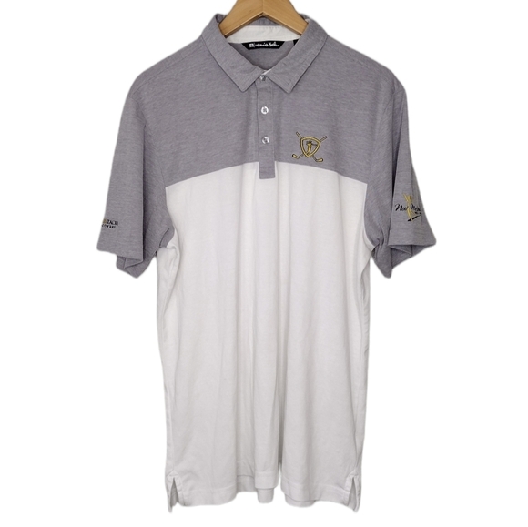Travis Mathew Men's Collared Athletic Golf Polo Short Sleeve Shirt Size L - Picture 1 of 14